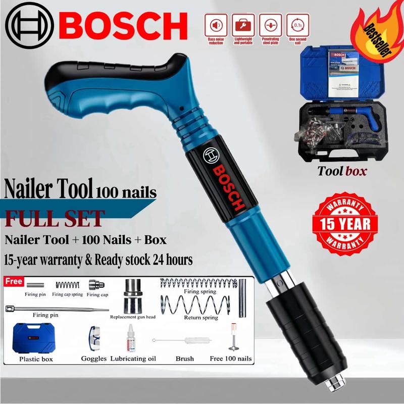 Gunner Like Riveter 【Free 100 Nails】 BOSCH Manual Steel Nails Gun Concrete Rive - TikTok ...