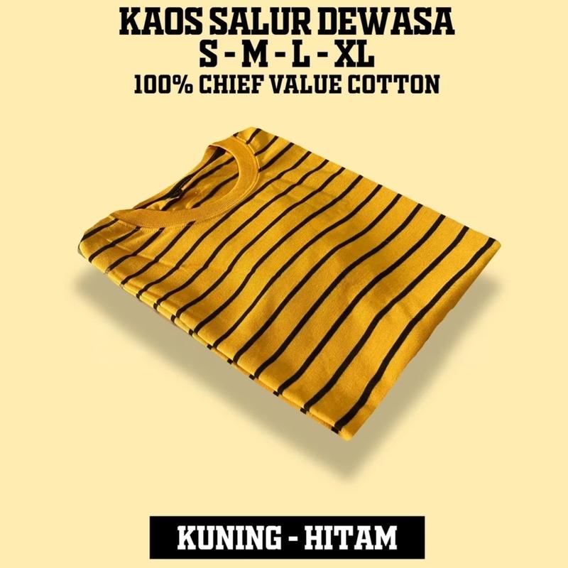 Product Introduction of Kaos Polos STRIPE Hitam Putih Dan warna lain nya kaos Pria Wanita 30s reaktif kaos Pendek Katun Lembut 18