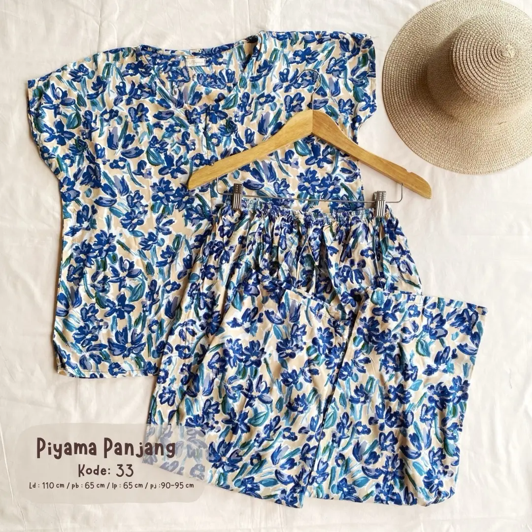 Rania Piyama Panjang Rayon Busui / Oneset Busui Rayon / Oneset Rayon Premium regular xl