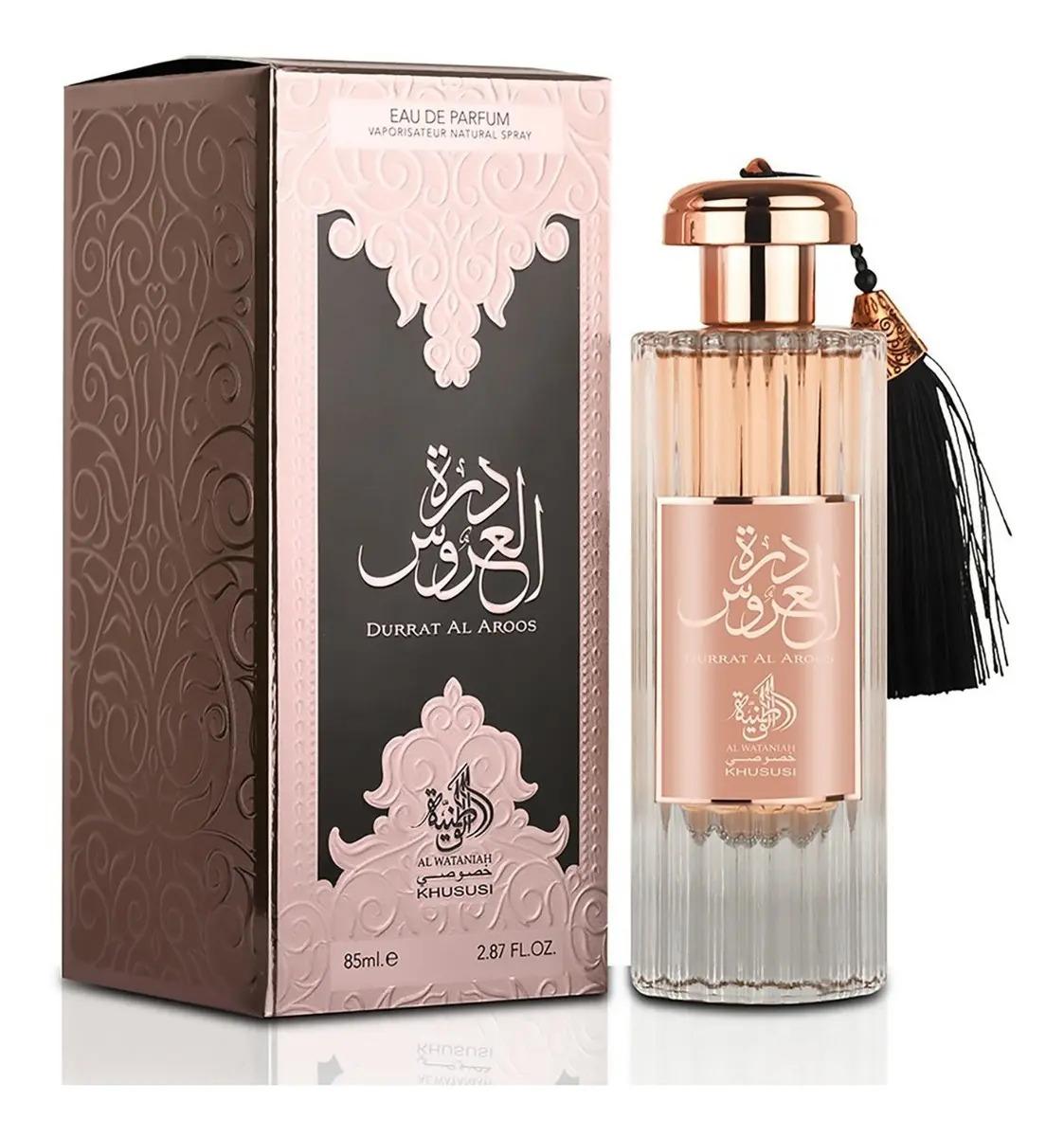 Frasco do perfume Perfume Árabe Durrat Al Aroos 85ml Feminino