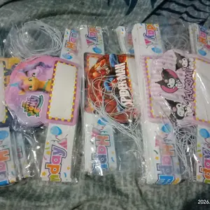 ISI 10PCS - TOPI LINGKAR ULTAH ANAK / TOPI PESTA ULANG TAHUN ANAK / TOPI HAPPY BIRTHDAY KIDS ANAK/ TOPI ULANGTAHUN KARAKTER Buah