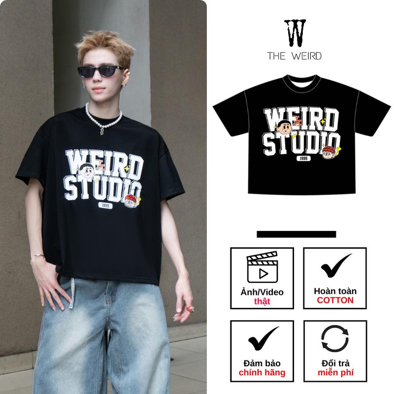 [DEAL ĐỘC QUYỀN] Áo thun The Weird Local Brand Unisex Form BOXY Tay Lỡ ATK1211  Menswear Nam