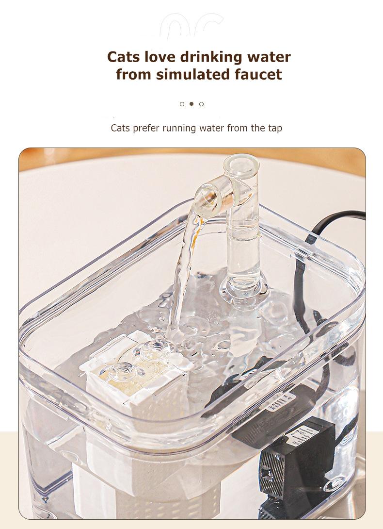 Product Introduction of Đài Phun Nước Cho Mèo, Cầm Tay Và Yên Tĩnh, Dung Tích Lớn, Nước Tuần Hoàn, Thích Hợp Cho Mèo Và Chó, Thiết Kế Cho Ăn 16