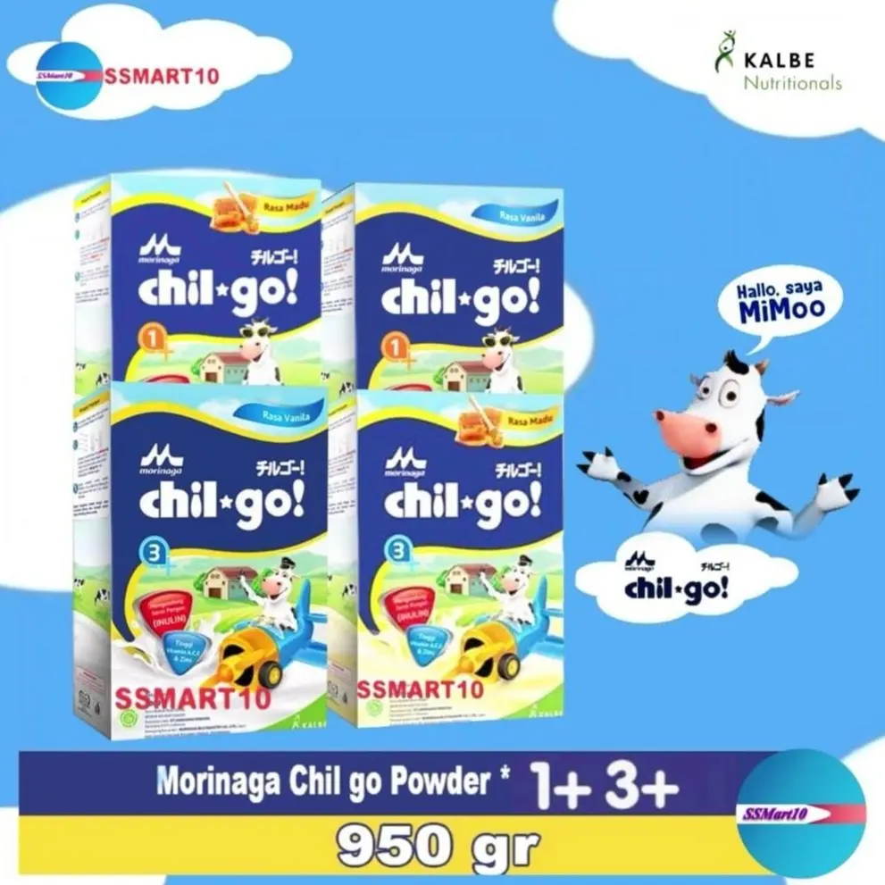 Morinaga Chil go Powder Susu Bubuk Pertumbuhan 1+ 3+ 950gr