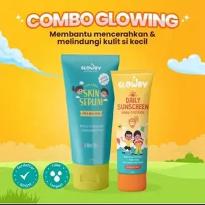 BUNDLING GLOWBY SKIN SERUM & SUNSCREN  Memutihkan Pencerah