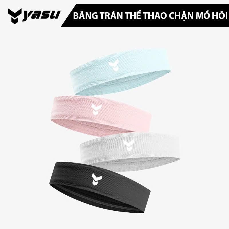 Băng đô thể thao thấm hút mồ hôi nam nữ vải dệt kim không xù lông Yasu 2104
