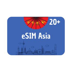Tarjeta Esim Plan Datos | Asia 20 areas | Roaming internet viaje