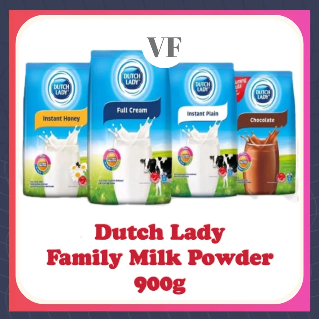 DUTCH LADY Full Cream / Chocolate / Instant Plain / Instant Honey Family Milk Powder 900g [Exp 2026]