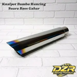 Knalpot V9 Bambu Runcing Stainless Suara Bass Gahar Untuk Mobil Bensin&Solar
