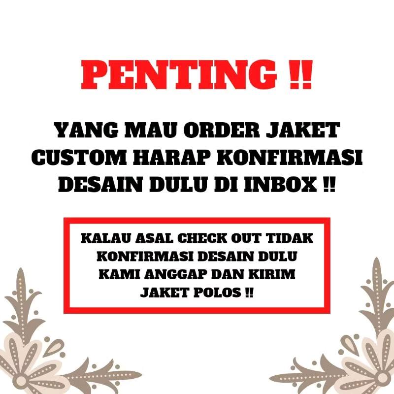JAKET CUSTOM DESIGN SUKA SUKA | ESPORT GAMING / MOTOR/ OJOL / ORGANISASI / PERGURUAN SILAT SABLON BORDIR Waterproof 2