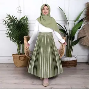 Rok Plisket Bludru Anak 5-13 th / Rok Plisket bludru anak premium terbaru