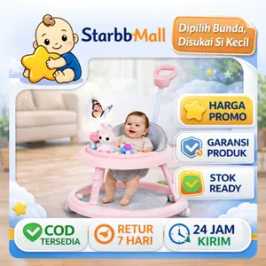 【COD】Baby Walker Multifunctional Foldable Toddler Walker with Adjustable Height Music Toys Safety Design