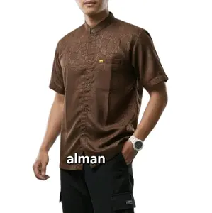 Baju kemeja koko pria lengan pendek baju atasan koko pria kemko sultan