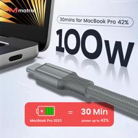 Gambar Matrix - Kabel USB-C to C 1 Meter 100W — Panjang, Kuat, dan Siap Fast Charging dari Matrix Store ID Kota Administrasi Jakarta Barat 3 Tokopedia