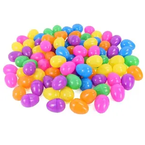 20 pcs Mainan Telor Kosong Warna Warni Cocok Sebagai Hadiah Random Color