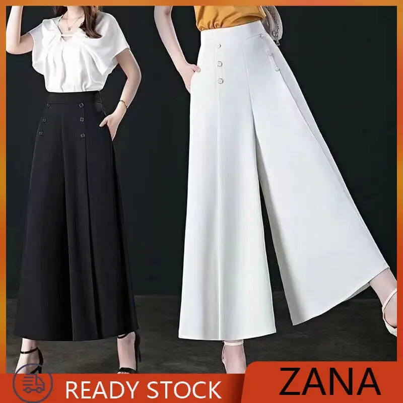 ZANA Plus Size Sagging High Waist Wide Leg Pants for Women Autumn New Fashion Versatile Loose Pants Wide Leg Pants for Women Trouser Lingerie