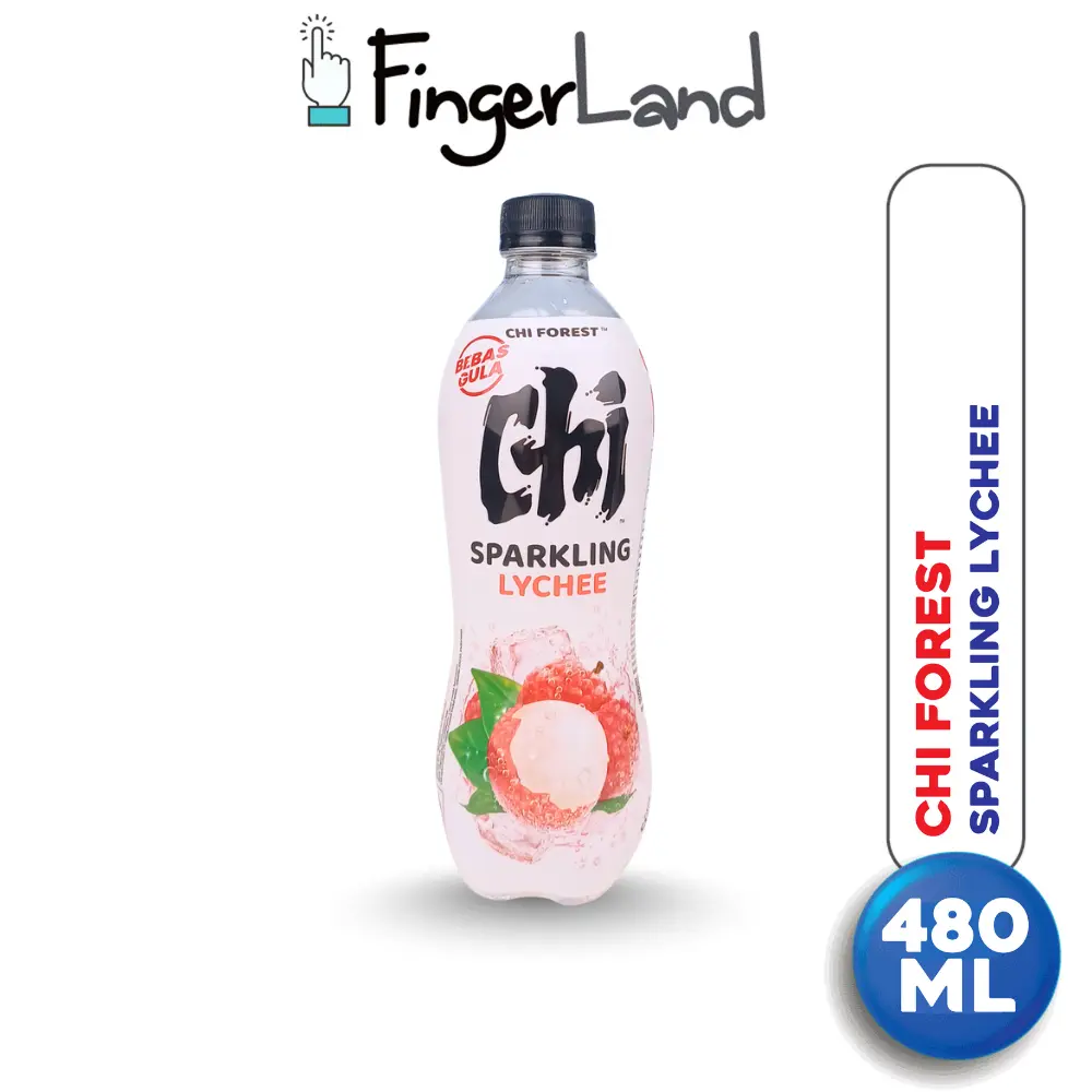 CHI FOREST Sparkling Water Lychee Fizzy 480 Ml Air Soda Rasa Leci