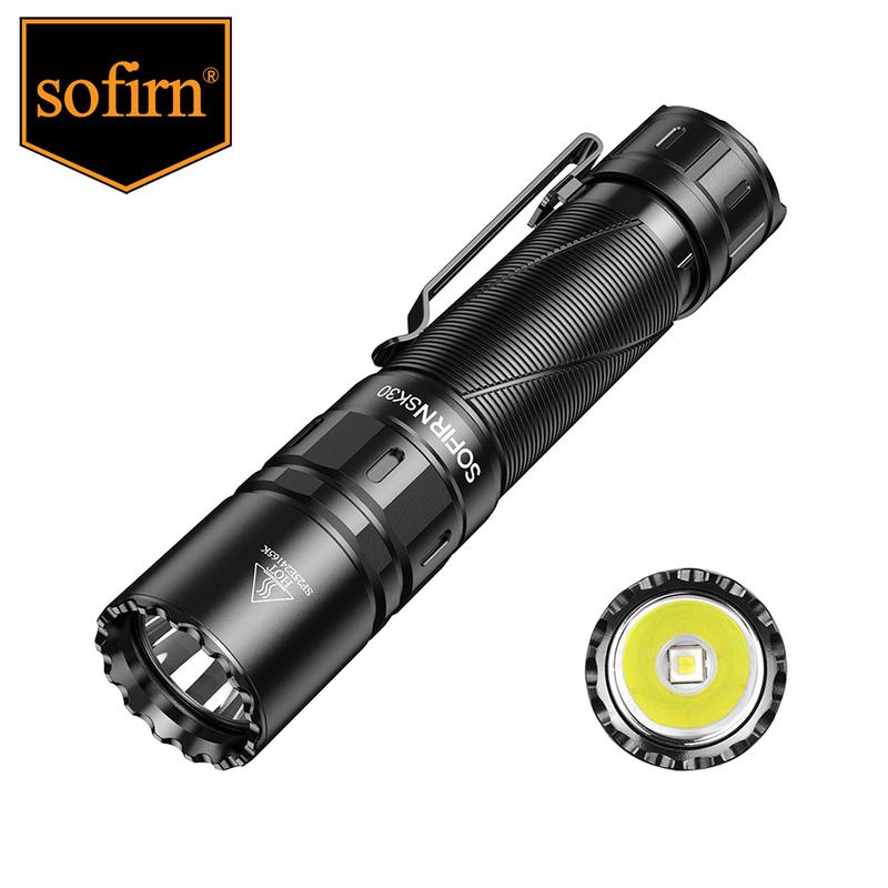 Đèn Pin Chiến Thuật Sofirn SK30 Tầm Xa Tập Trung 3000 Lumens với 6 Vị Trí Điều Chỉnh Công Tắc Bấm Kép Bóng LED SFT70 Tầm Bay 392m Pin 21700 5000 mAh