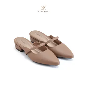 VIVI NICI - Lillie Sendal Selop Mules Wanita Hak 3 Cm Shoes sandal wanita heels wanita