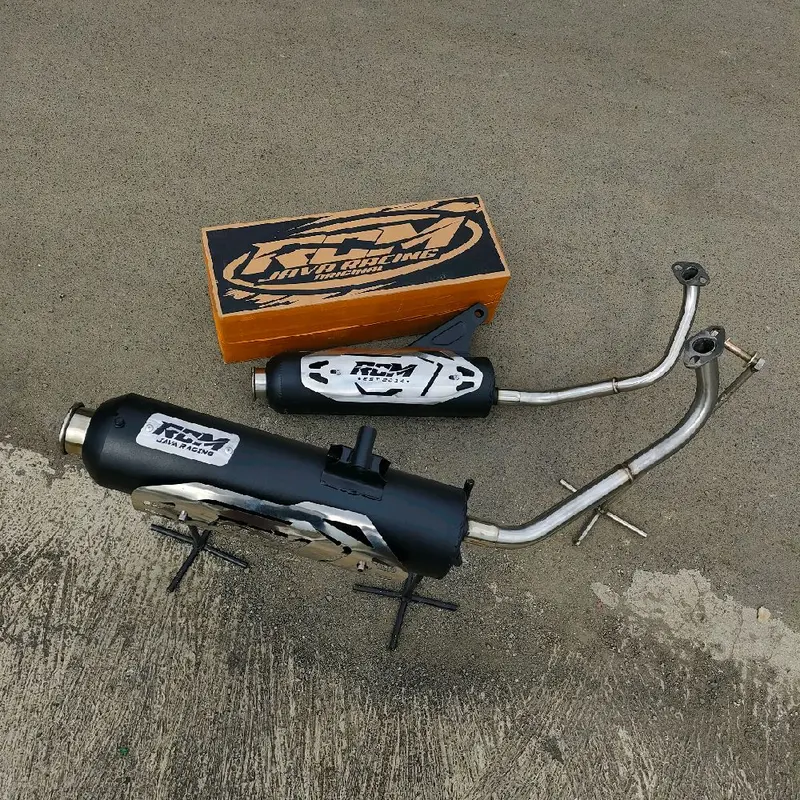 Knalpot racing moncong kenochi Cover RCM JAVA RACING SARFUL SARTENG SARBOR Beat Vario 125 150 new/old aerox nmax mio Scoopy all matik dll 3