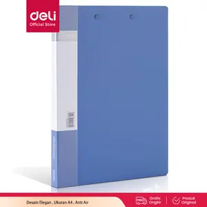 Deli Clamp Folder / Clip Folder / Map Dokumen Jepit A4 Kapasitas 150 Lembar 530XAS Plastik Stationery