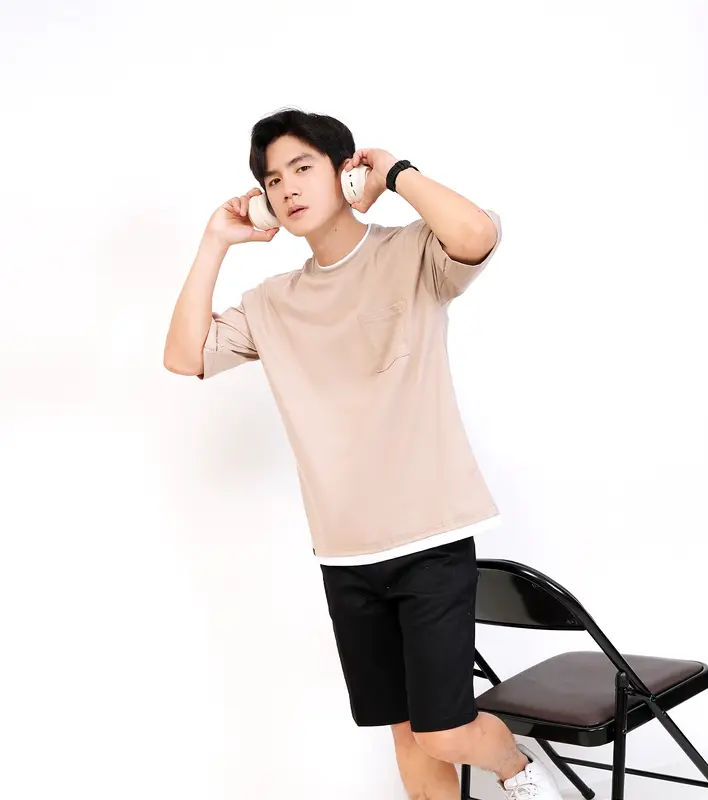 Aveexy Oversized T-shirt Korean Style Kaos Cotton Combed 24s Polos Pria Oversize Allsize 2