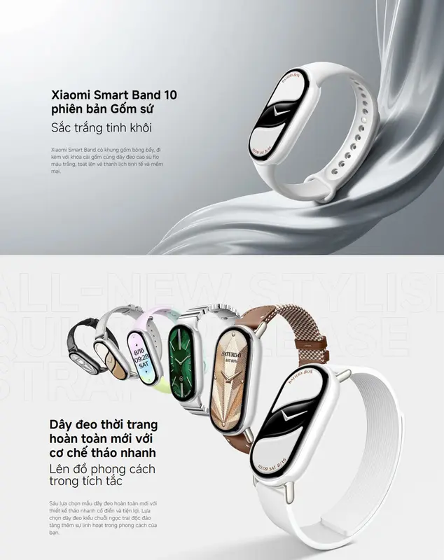 Đồng Hồ Thông Minh Xiaomi Mi Band 10 - Hàng quốc tế chính hãng có tiếng việt - BH 12 tháng | BigBuy360 - bigbuy360.vn