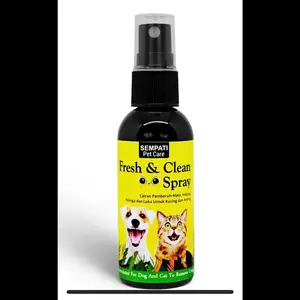 Pembersih Mata Hidung Telinga Luka Kucing Anjing Fresh & Clean Spray 60 ml Cairan Pembersih Noda Kotoran Mata Belek Kucing Anabul Kelinci Pet Tear Remover Liquid Cat Dog Eye Cleanser