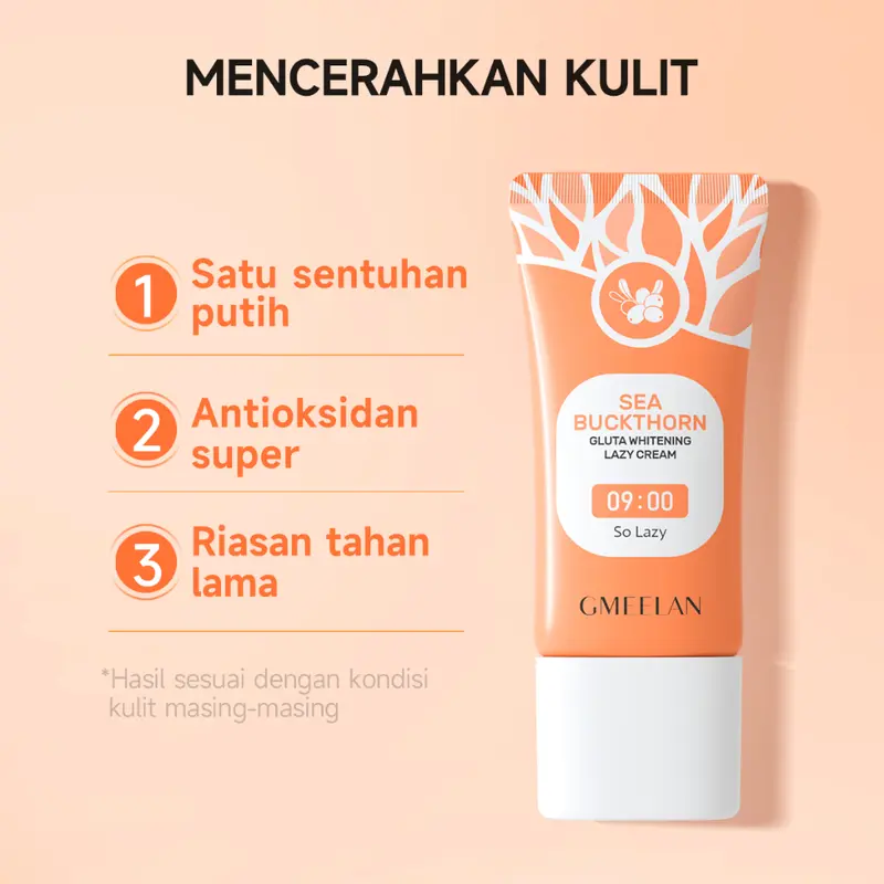 GMEELAN ORI 100% Orange Exfoliating Gel Face Eksfoliasi Wajah + Lazy Cream Day Cream Set Pemutih Wajah Skincare Kit 6