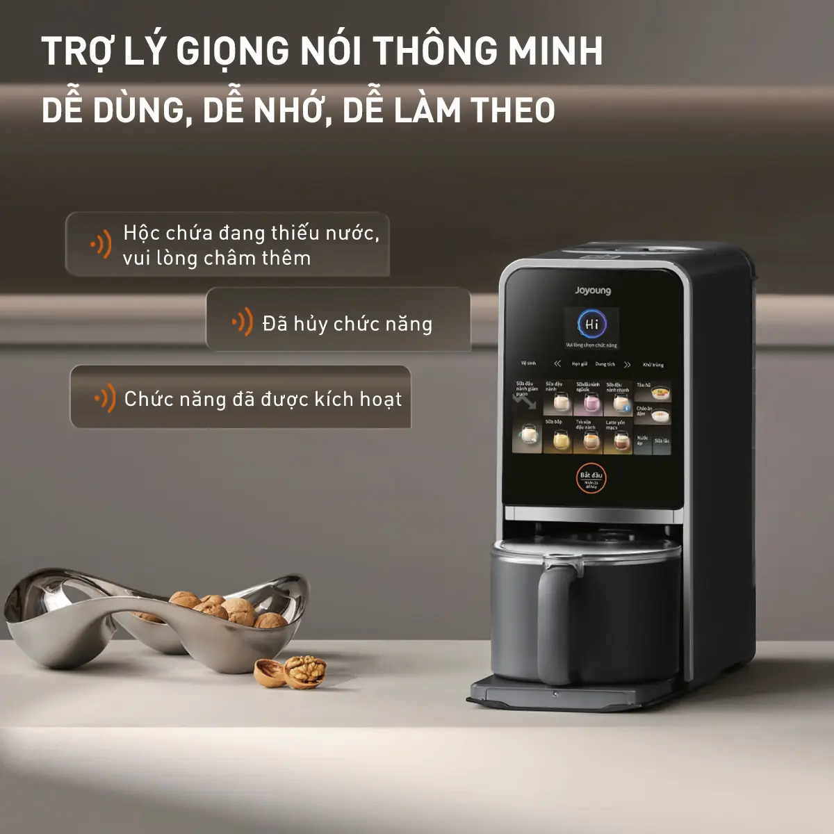 [MUA 1 TẶNG 1, CHỌN 1 TRONG 3 QUÀ] Máy nấu sữa hạt đa năng Joyoung JSCB-K7 PRO, Máy làm sữa hạt tự động làm sạch khử khuẩn, Công nghệ giảm Purin, Thông báo giọng nói, Màn hình cảm ứng, | BigBuy360 - bigbuy360.vn
