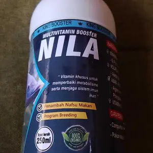 VITAMIN BOOSTER IKAN NILA Vitamin Ikan Nila, Cepat Besar, Penambah Napsu Makan, Anti Parasit, Panen Lebih Cepat Memacu Pertumbuhan Vitamin 250ML