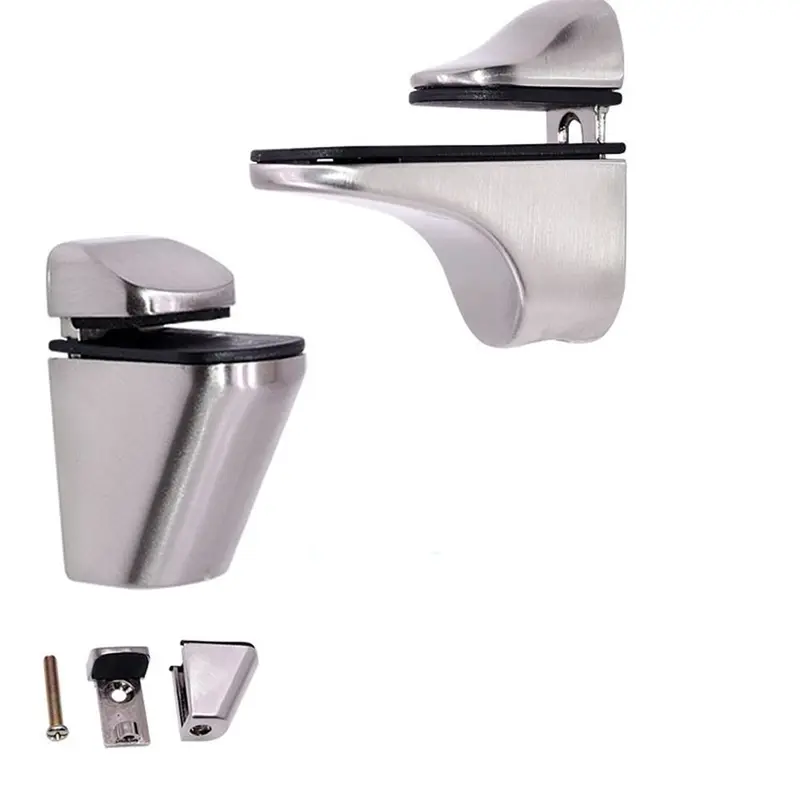 Kệ gỗ, bền, 2 cái, Giá đỡ kệ kính Có Thể Điều Chỉnh 3-20mm, Kẹp kính miệng cá, Giá Đỡ treo tường, cho kính miệng cá 2
