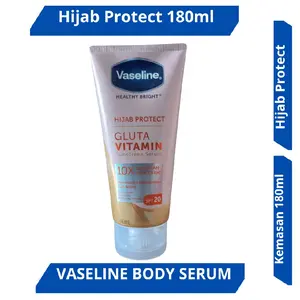 Vaseline Hijab Protect Serum Lotion Pelembab SPF 20 Gluta Vitamin 180ml