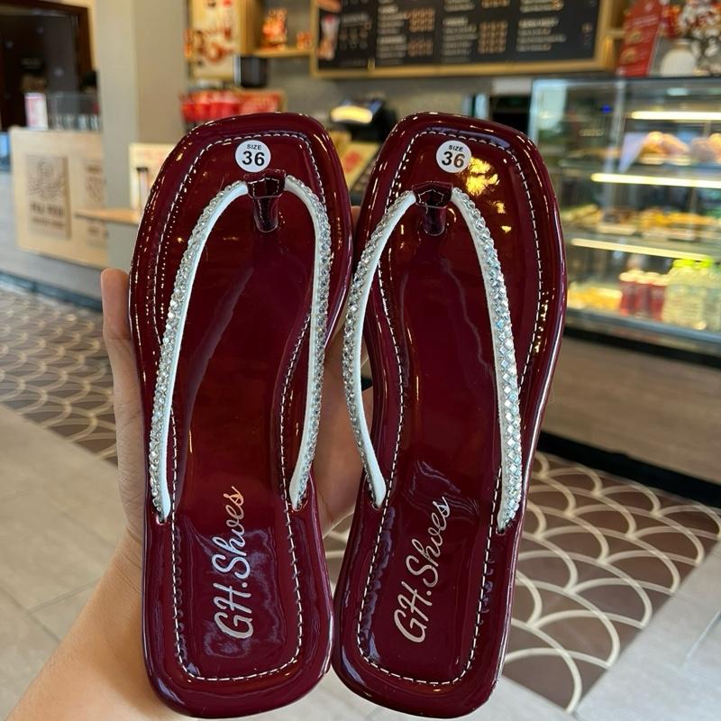 GH.shoes -Dép Kẹp Dây Đá  Sang Chảnh , Đế chống trơn trượt( 5 màu) 3