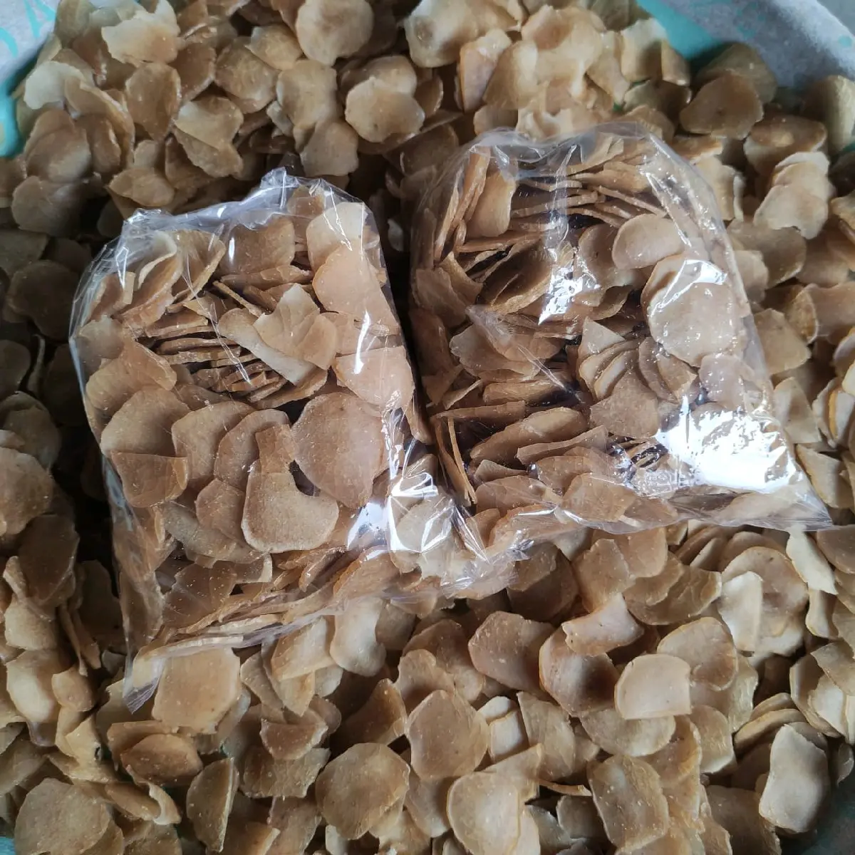 Kerupuk mentah gendar nasi pulen rasa terasi isi 1kg