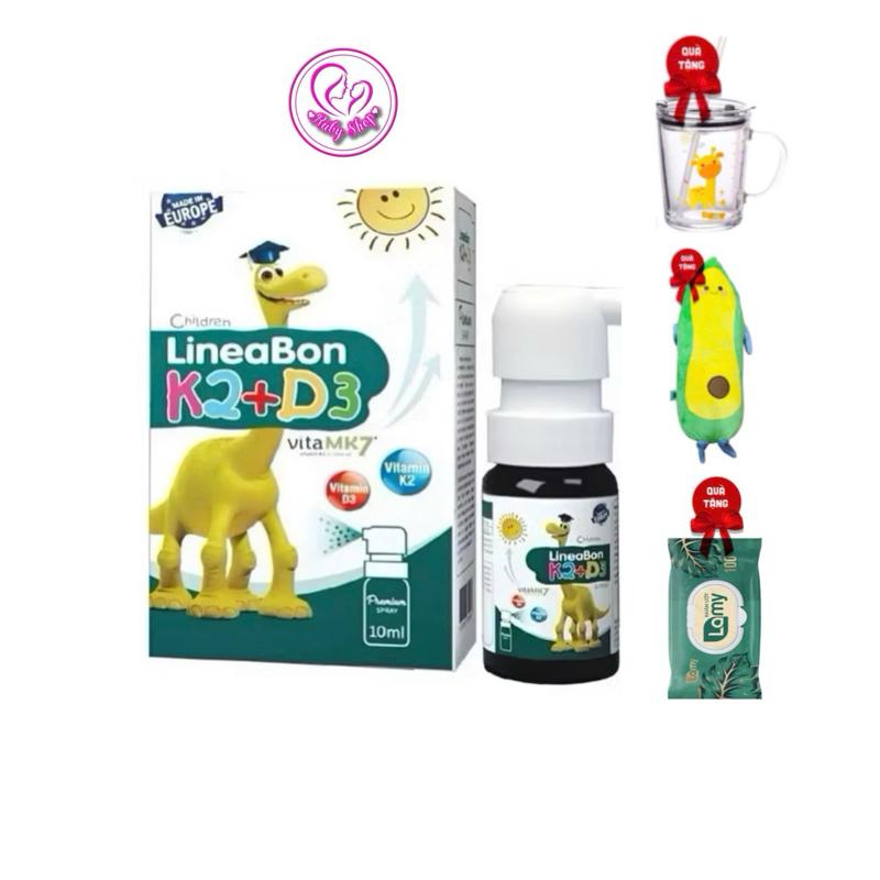 Lineabon d3 k2 dạng xịt màu xanh 10ml hỗ trợ phát triển chiều cao cho bé