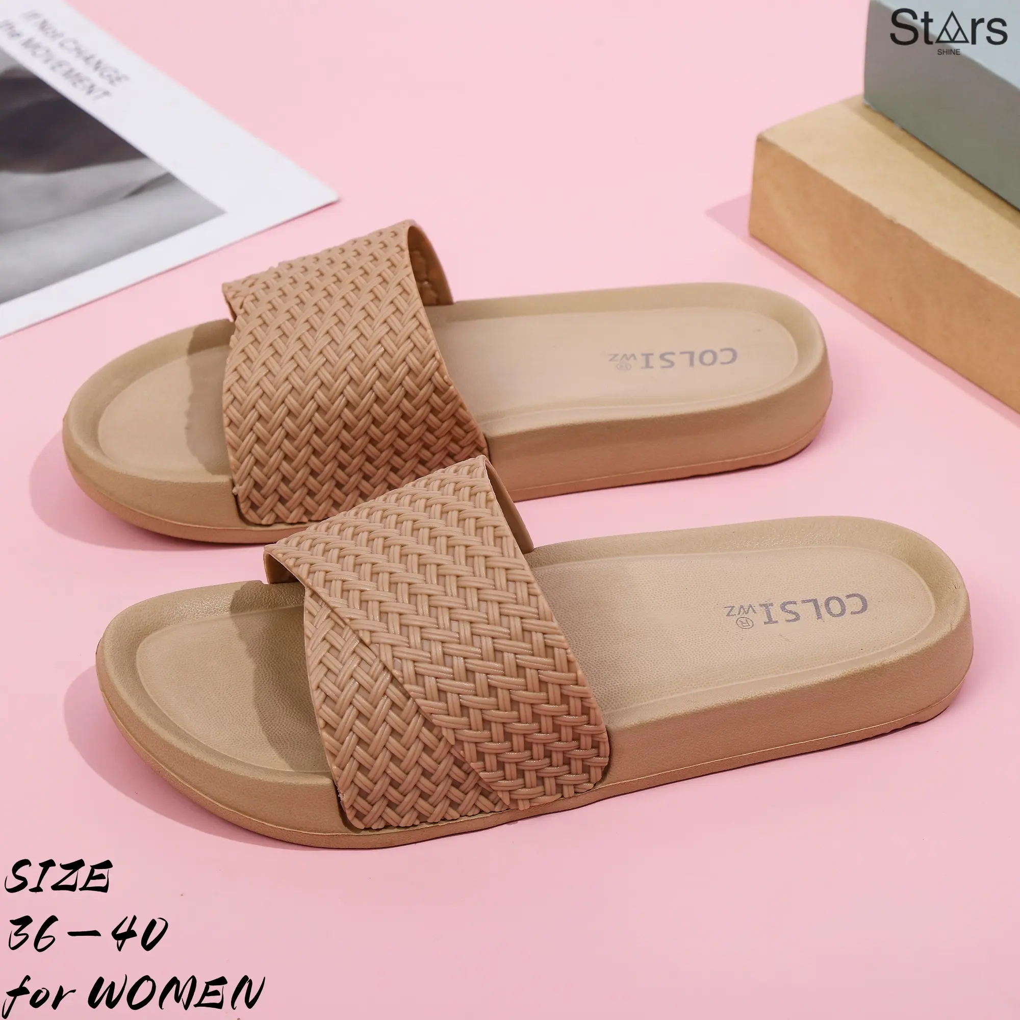 Slippers for women versatile fashion outdoor suitable beach wear non slip #WZX-7058-52L