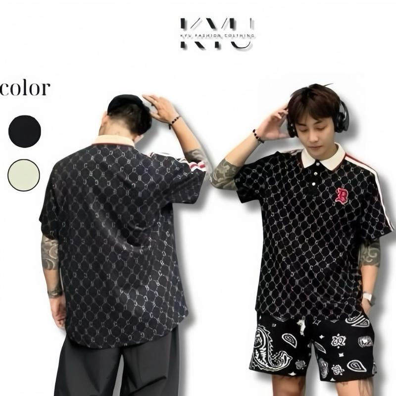 Áo Polo Nam The Bad God Monogram Phong Cách Thể Thao Boy Phố Hiện Đại