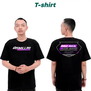 KAOS BISMILLAH FOR ALHAMDULILLAH VOL3 terbaru unisex lengan pendek Putih Hitam NYAMAN
