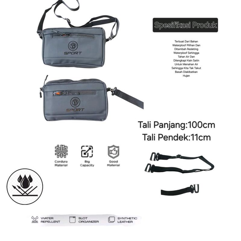 Suranta Store-Tas Pria Handbag Waterploof Tas Slempang Multifungsi Cluth Bag Terbaru And Terbaik 1