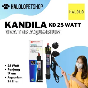 Heater Aquarium Akuarium KANDILA KD 25 Glass Heater Pemanas Air Kolam