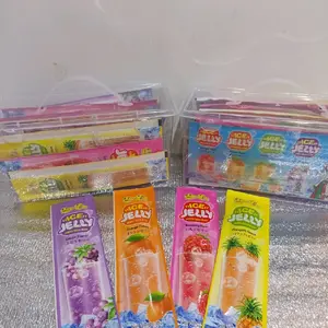 Jeli Ice Aneka Rasa Buah Box Isi 30 pcs Jelly Makanan Puding Beragam Rasa Buah Praktis untuk Camilan atau Puding - Gula, Food