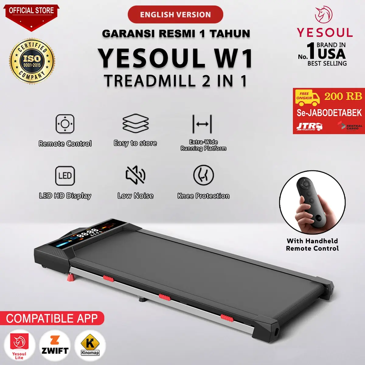 Treadmil Yesoul Walking W