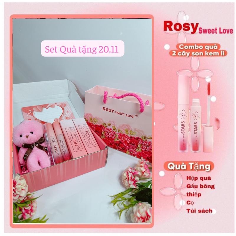 [TẶNG HỘP QUÀ + GẤU BÔNG + THIỆP + CỌ + TÚI SÁCH] Combo 2 son  - Touch The Stars Collection Son kem lì -Lâu trôi , bền màu , không chì Women Mỹ Phẩm Son Môi Cosmetic Trang Điểm