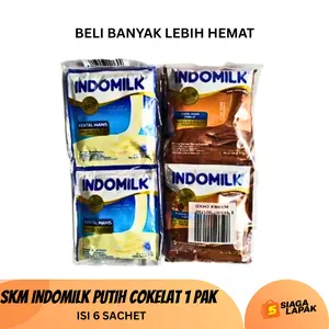 Susu Kental Manis SKM Indo Sachet Coklat - Vanilla isi 6 sachet Food Baking Milk