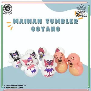 20pcs Mainan Bayi Tumbler Goyang Mainan Anak Kartun Boneka Salju JM