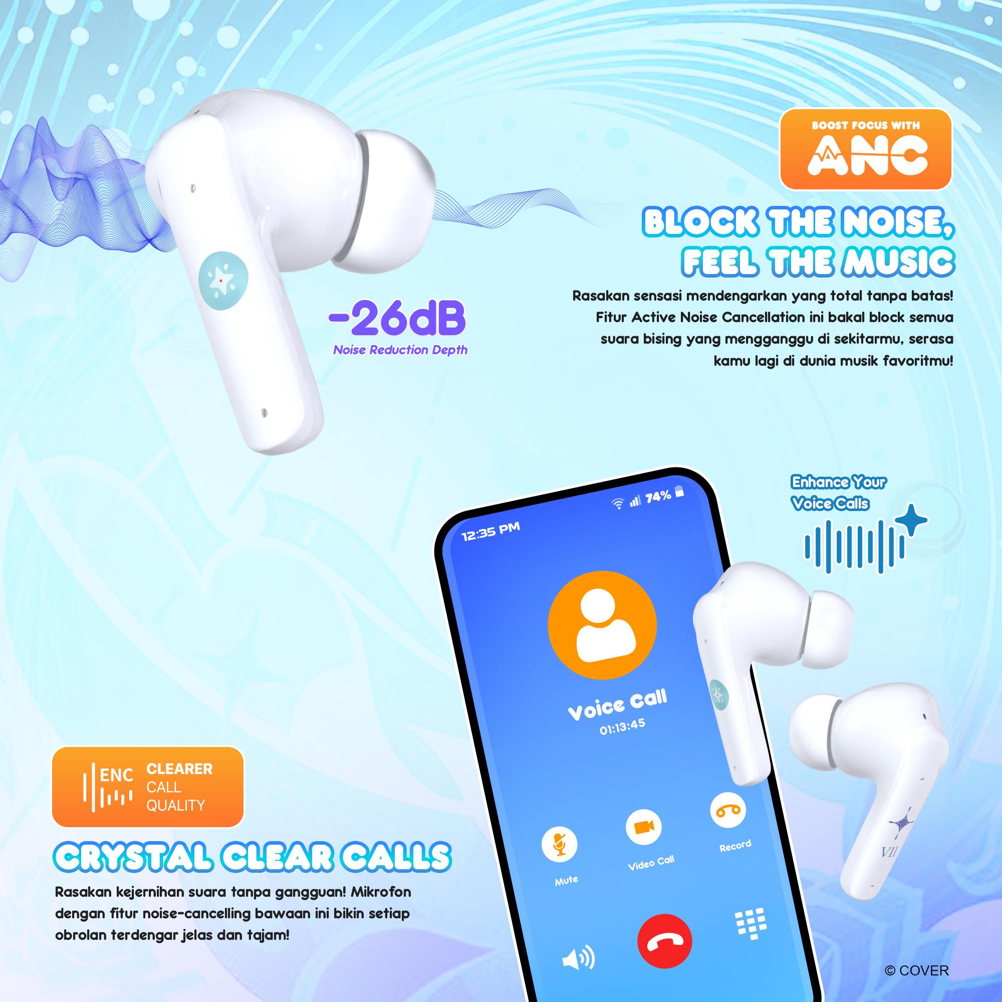 FANTECH x HOLOLIVE EXCLUSIVE COLLABORATION TWS GROOVE ANC FT20 Kobo Kanaeru & Vestia Zeta Limited Edition (BONUS PLUSHIE) FANTECH x HOLOLIVE EXCLUSIVE COLLABORATION TWS GROOVE ANC FT20 Kobo Kanaeru & Vestia Zeta Limited Edition (BONUS PLUSHIE)