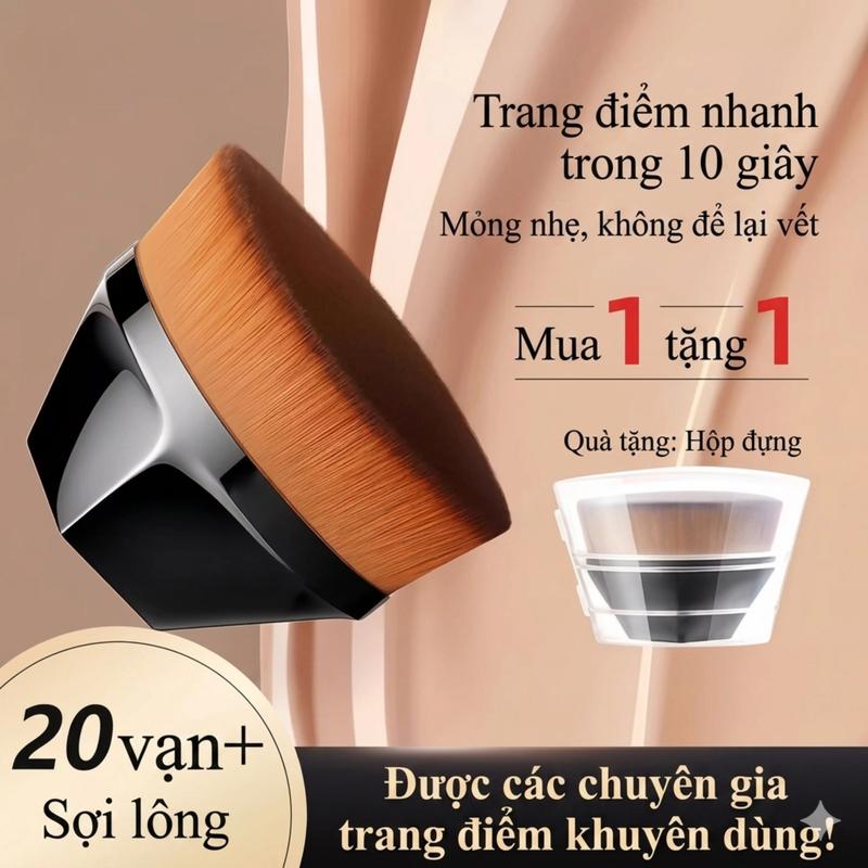 Cọ Trang Điểm Tán Nền Đầu Bằng Siêu Nhanh, Lông Cọ Dày Mịn Cao Cấp, Tán Kem Nền…