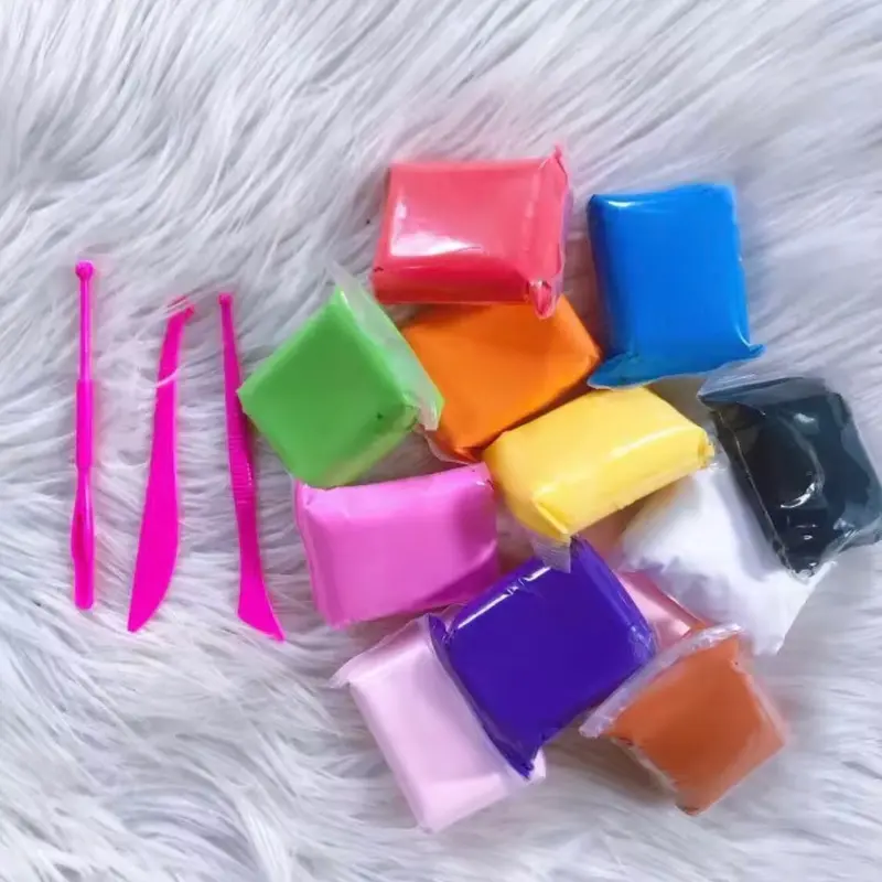 Super Light Clay Slime Mainan Anak Isi 12 Pcs Warna Warni Squishy Toys 6