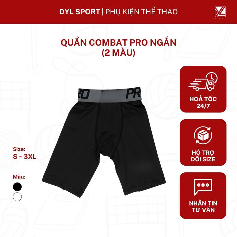  Quần combat Pro ngắn | Quần combat thể thao co giãn thấm hút tốt 